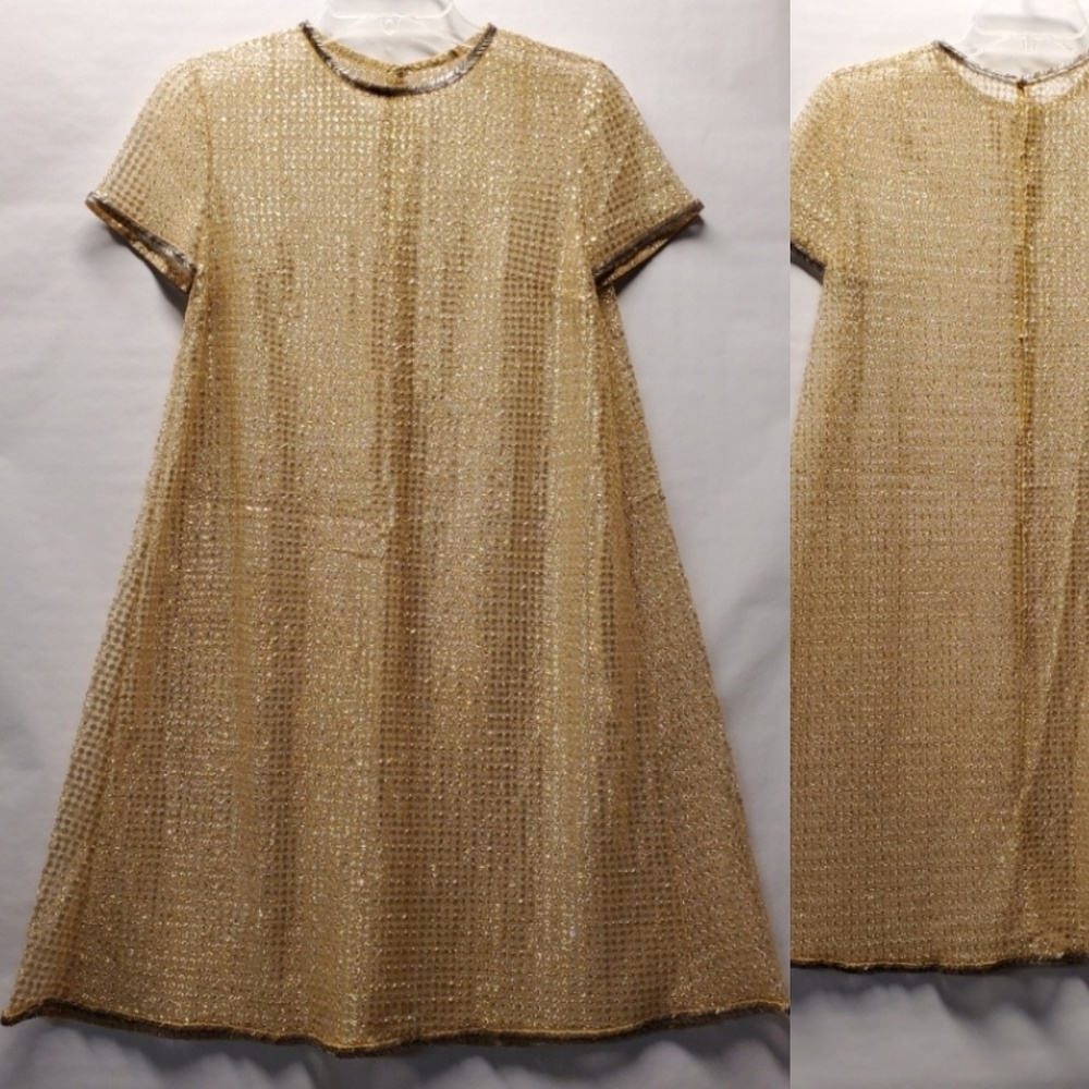 Vintage sheer A line shift dress